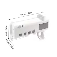 🦷 Soporte Esterilizador UV Solar para Cepillos — Organiza, Higieniza y Protege tu Familia